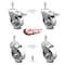 Service Caster 4 Inch Semi Steel Wheel Swivel 1/2 Inch Stem Caster Total Lock Brake SCC, 2PK SCC-TSTTL20S414-SSS-381615-2-S-2 - alternate 6